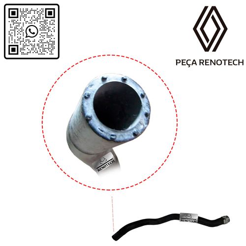 RN 08911R-X 924008911R MANGUEIRA SUP. DO RADIADOR DE AR QUENTE DUS 1.6-1